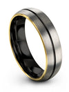 Mens Promise Rings 6mm Tungsten Bands for Ladies Customized Engagement Womans - Charming Jewelers