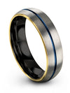 Engravable Wedding Ring Tungsten Carbide Wedding Ring 6mm Plain Rings Set - Charming Jewelers