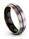 Woman&#39;s Valentines Day Tungsten Grey Wedding Bands Woman Small Bands Best - Charming Jewelers