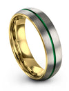Female Wedding Ring Tungsten Grey Wedding Rings for Girlfriend Tungsten Grey - Charming Jewelers