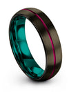 Lady Wedding Tungsten Ring Engraved Male Gunmetal Jewelry Present for Niece - Charming Jewelers