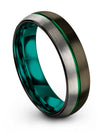 Gunmetal Wedding Ring Guy Tungsten Bands for Husband and Husband Guys Bands - Charming Jewelers