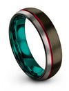 Unique Anniversary Band for Guy Gunmetal Tungsten Engagement Bands for Guys - Charming Jewelers