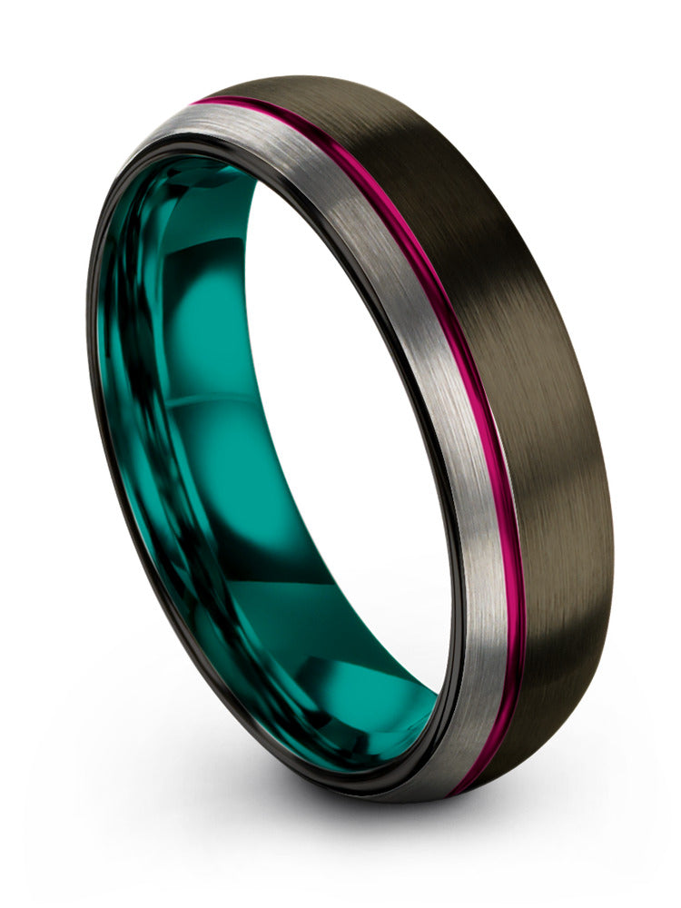 Personalized Man Wedding Rings Tungsten Carbide Wedding