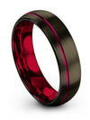 Gunmetal Wedding Bands for Men&#39;s and Womans Tungsten Jewelry Promise Band - Charming Jewelers