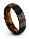 Carbide Wedding Band Engagement Lady Bands Tungsten Promise Band for His Simple - Charming Jewelers