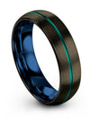 Matching Wedding Ring for Boyfriend and Husband Tungsten Carbide Gunmetal Her - Charming Jewelers