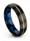Woman&#39;s 6mm Rings Ring Tungsten Rings Gunmetal for Men Judaism Bands Womans - Charming Jewelers