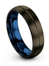 Nice Promise Ring Luxury Wedding Bands Gunmetal Professor Ring for Guys - Charming Jewelers