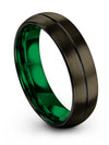 Guys Jewelry Gunmetal Tungsten Promise Rings for Couples Promise Bands Present - Charming Jewelers
