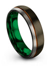 Tungsten Wedding Band for Men&#39;s Gunmetal Tungsten Carbide Band for Men&#39;s 6mm 14 - Charming Jewelers