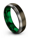 Wedding and Engagement Ladies Ring Set for Man Tungsten Gunmetal Rings - Charming Jewelers