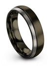 Matching Gunmetal Wedding Ring Tungsten Rings for Men&#39;s