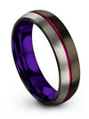 Engagement Guys and Wedding Bands Set Engravable Tungsten Band for Man Gunmetal - Charming Jewelers