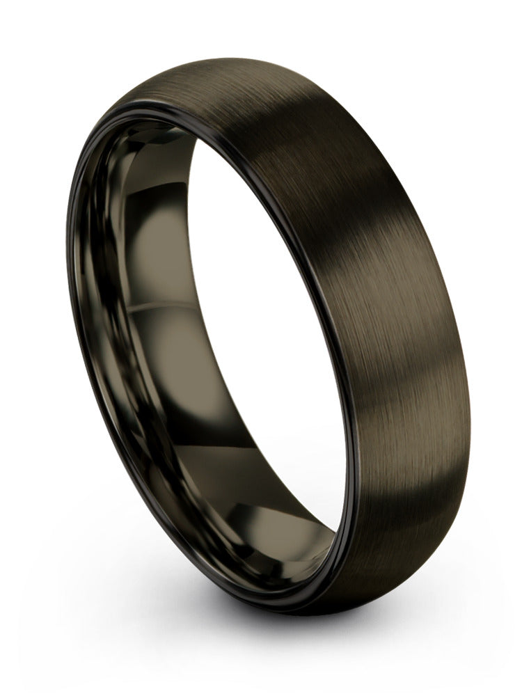 Tungsten Anniversary Ring for Couples Engraving Tungsten