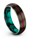 Unique Wedding Rings Sets Tungsten Bands Polished Matching Engagement Men Bands - Charming Jewelers
