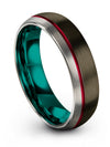 Tungsten Wedding Band Matching Tungsten Ring Gunmetal Engagement Woman Ring Set - Charming Jewelers