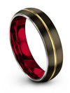 Brushed Tungsten Anniversary Band Brushed Gunmetal Tungsten Ring Band - Charming Jewelers