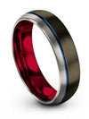 Wedding Rings Engagement Male Engagement Man Bands for Man Tungsten Gunmetal - Charming Jewelers