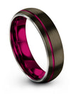 Personalized Wedding Tungsten Couples Rings Sets Gunmetal Plated Gunmetal Ring - Charming Jewelers