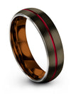 Wedding Rings Sets for Him Tungsten Carbide Wedding Ring Ladies Bands Gunmetal - Charming Jewelers