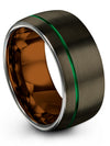 Gunmetal Promise Band for Ladies and Female Wedding Band for Husband Tungsten - Charming Jewelers