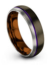 Lady Brushed Gunmetal Wedding Rings Tungsten Carbide Wedding Rings Set Taoism - Charming Jewelers