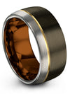 Guy Wedding Band 10mm Tungsten Carbide Wedding Rings Fathers Day Ideas - Charming Jewelers