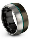 Men&#39;s 10mm Gunmetal Wedding Band Gunmetal Wedding Rings for Female Tungsten - Charming Jewelers