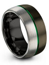 Engagement and Wedding Rings Set for Boyfriend and Husband Men Gunmetal Wedding - Charming Jewelers