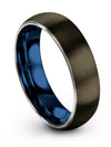 Tungsten and Gunmetal Wedding Rings for Ladies Tungsten Ring for Woman&#39;s - Charming Jewelers