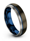 Wedding Bands Gunmetal Male Gunmetal Tungsten Rings Gunmetal Promise Ring Set - Charming Jewelers