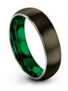 Plain Gunmetal Wedding Band for Lady Tungsten Promise Band for Woman Gunmetal - Charming Jewelers