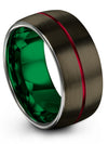 Tungsten Couples Promise Rings Gunmetal Tungsten Carbide Rings for Womans - Charming Jewelers