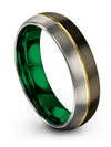 Carbide Tungsten Wedding Ring 6mm Tungsten Carbide Band for Mens Matching - Charming Jewelers