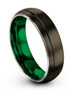 Mens Metal Wedding Ring Tungsten Carbide Ring for Men&#39;s Gunmetal Girlfriend - Charming Jewelers