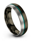 Gunmetal Wedding Ring for Male Fiance and Her Tungsten Wedding Rings Sets - Charming Jewelers