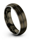 Wedding Set Gunmetal Tungsten Ring Woman Gunmetal Plain Band Rings for Guy - Charming Jewelers