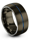 Dome Wedding Bands Tungsten Bands for Lady Matte Set of Men Band Couple - Charming Jewelers