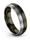 Birthday for Couples Man Wedding Rings Tungsten Gunmetal Dome Rings Simple - Charming Jewelers