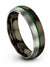 Ladies Gunmetal Wedding Ring Engraved Tungsten Rings