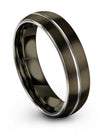 Solid Gunmetal Wedding Bands Set for Girlfriend and His Guy Rings Tungsten - Charming Jewelers
