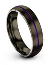 Gunmetal Wedding Bands Set for Her Tungsten Carbide Rings for Couples Promise - Charming Jewelers