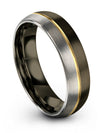 Woman Gunmetal Plain Promise Ring Tungsten Brushed Wedding Ring Boyfriend - Charming Jewelers
