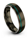 Gunmetal Woman&#39;s Wedding Band Tungsten Band for Wife and Him Gunmetal Simple - Charming Jewelers
