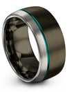 Gunmetal Ring Wedding Ring Gunmetal Tungsten Band for Female Wedding Rings - Charming Jewelers