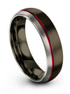 6mm Wedding Band for Men&#39;s Tungsten Rings Polished Engagement Male Ring Set - Charming Jewelers