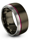 Wedding Ring for Men Gunmetal Plated Wedding Ring Sets Tungsten Engagement - Charming Jewelers