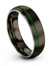 6mm Gunmetal Wedding Ring Matching Tungsten Rings for Couples Simple Bands - Charming Jewelers
