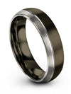 Lady Promise Ring Matte Men Gunmetal Tungsten Gunmetal Grey Rings Gunmetal - Charming Jewelers